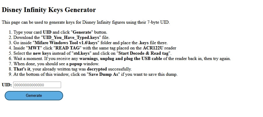 Disney-Infinity-Keys-Generator
