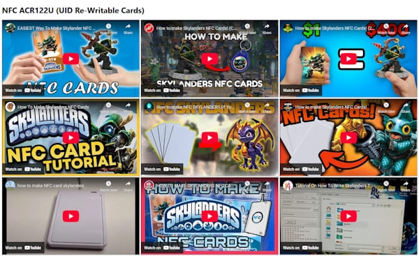 Skylanders NFC Tutorials